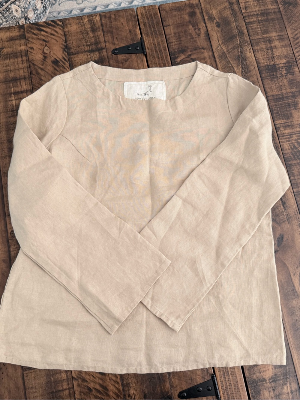 Not Perfect Linen Davos blouse in natural